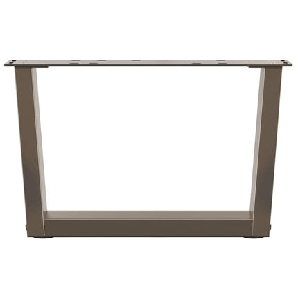 Soffbordsben V-formade 2 st naturstål 50x(30-31,3) cm stål