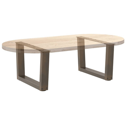 Soffbordsben V-formade 2 st naturstål 50x(30-31,3) cm stål