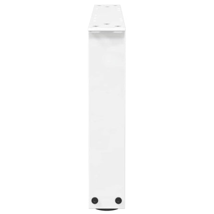 Soffbordsben V-formade 2 st vita 60x(30-31,3) cm stål