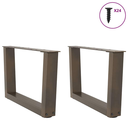 Soffbordsben V-formade 2 st naturstål 60x(30-31,3) cm stål