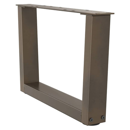Soffbordsben V-formade 2 st naturstål 60x(30-31,3) cm stål