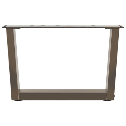 Soffbordsben V-formade 2 st naturstål 60x(30-31,3) cm stål