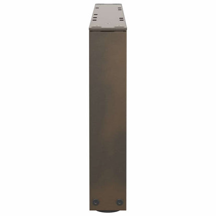 Soffbordsben V-formade 2 st naturstål 60x(30-31,3) cm stål