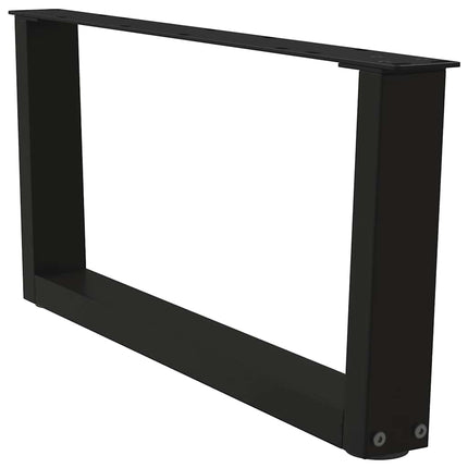 Soffbordsben V-formade 2 st svarta 70x(30-31,3) cm stål
