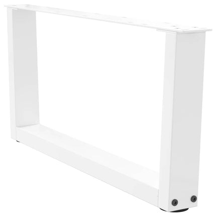 Soffbordsben V-formade 2 st vita 70x(30-31,3) cm stål