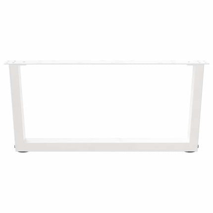 Soffbordsben V-formade 2 st vita 70x(30-31,3) cm stål