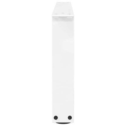 Soffbordsben V-formade 2 st vita 70x(30-31,3) cm stål