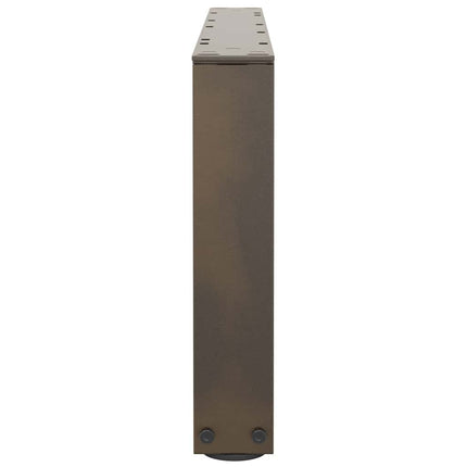 Soffbordsben V-formade 2 st naturstål 70x(30-31,3) cm stål