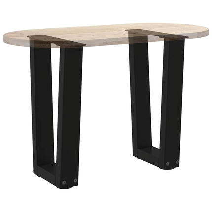 Soffbordsben V-formade 2 st svarta 28x(42-43,3) cm stål