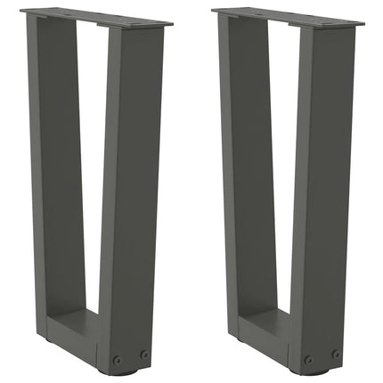 Soffbordsben V-formade 2 st antracit 28x(42-43,3) cm stål