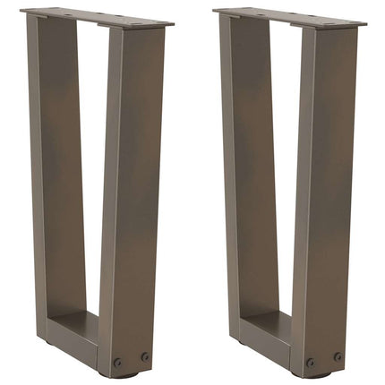 Soffbordsben V-formade 2 st naturstål 28x(42-43,3) cm stål