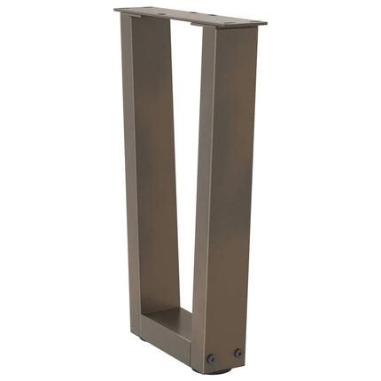 Soffbordsben V-formade 2 st naturstål 28x(42-43,3) cm stål