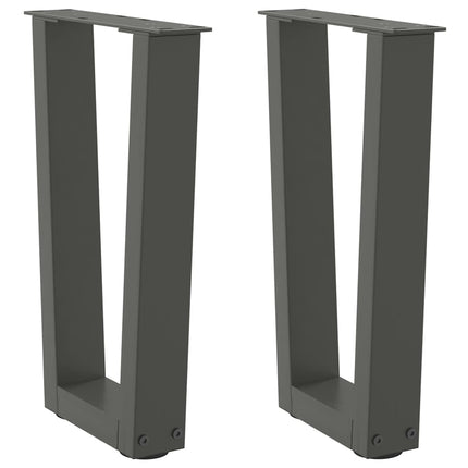 Soffbordsben V-formade 2 st antracit 38x(42-43,3) cm stål