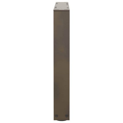 Soffbordsben V-formade 2 st naturstål 50x(42-43,3) cm stål