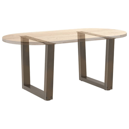 Soffbordsben V-formade 2 st naturstål 50x(42-43,3) cm stål