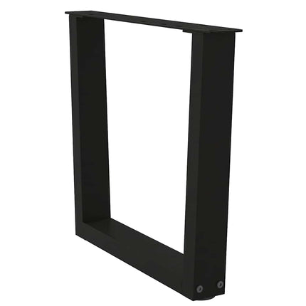 Soffbordsben V-formade 2 st svarta 60x(42-43,3) cm stål