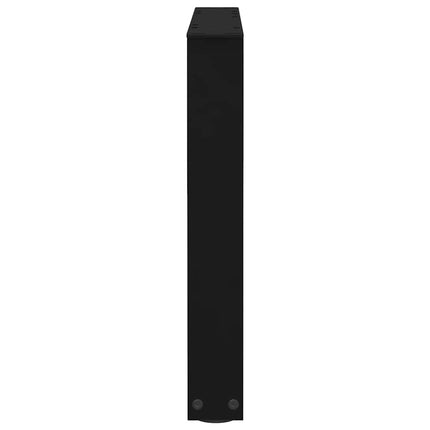 Soffbordsben V-formade 2 st svarta 60x(42-43,3) cm stål