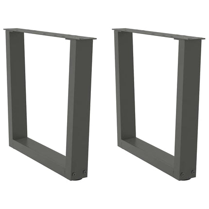 Soffbordsben V-formade 2 st antracit 60x(42-43,3) cm stål