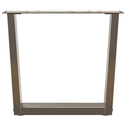 Soffbordsben V-formade 2 st naturstål 60x(42-43,3) cm stål