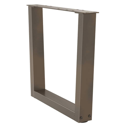 Soffbordsben V-formade 2 st naturstål 60x(42-43,3) cm stål