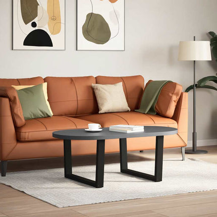 Soffbordsben V-formade 2 st svarta 70x(42-43,3) cm stål