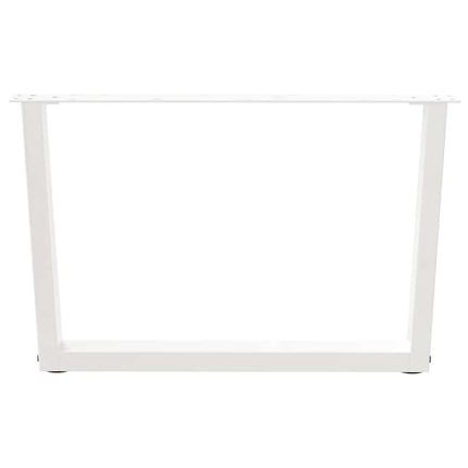 Soffbordsben V-formade 2 st vita 70x(42-43,3) cm stål