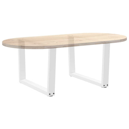 Soffbordsben V-formade 2 st vita 70x(42-43,3) cm stål