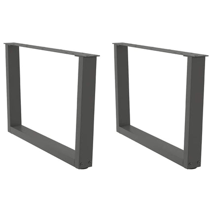 Soffbordsben V-formade 2 st antracit 70x(42-43,3) cm stål