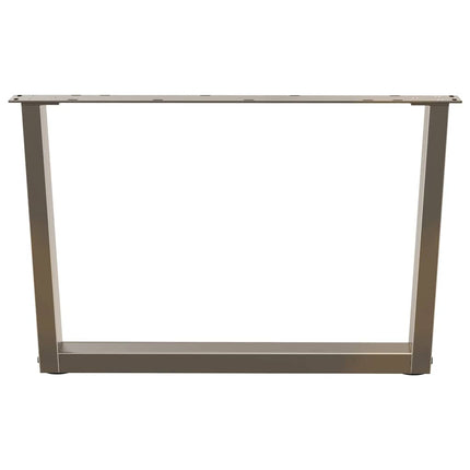Soffbordsben V-formade 2 st naturstål 70x(42-43,3) cm stål