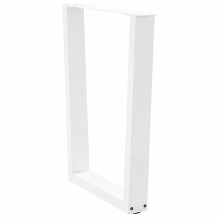 Matbordsben V-formade 2 st vita 60x(72-73,3) cm stål