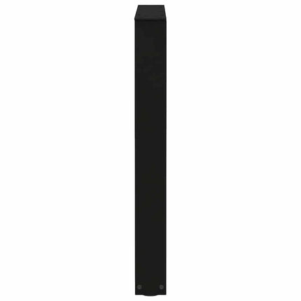 Matbordsben V-formade 2 st svarta 70x(72-73,3) cm stål
