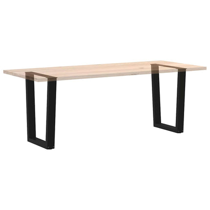 Matbordsben V-formade 2 st svarta 70x(72-73,3) cm stål