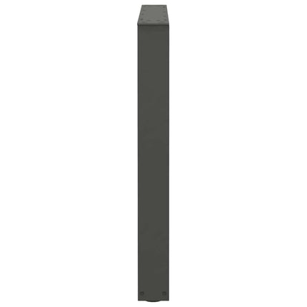 Matbordsben V-formade 2 st antracit 80x(72-73,3) cm stål