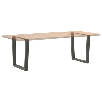 Matbordsben V-formade 2 st antracit 80x(72-73,3) cm stål