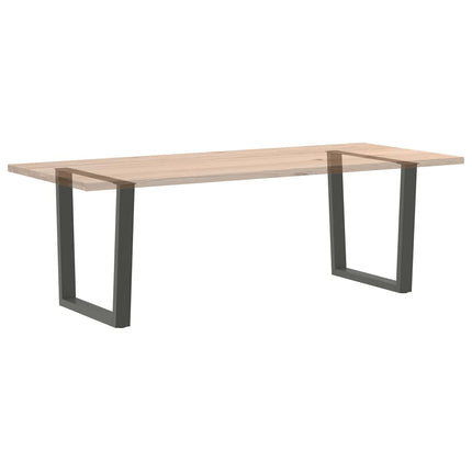 Matbordsben V-formade 2 st antracit 90x(72-73,3) cm stål