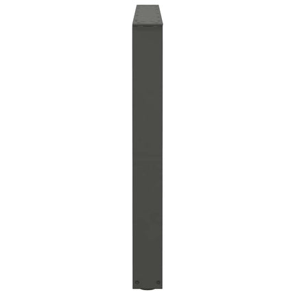 Matbordsben V-formade 2 st antracit 100x(72-73,3) cm stål