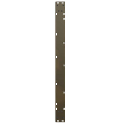 Matbordsben V-formade 2 st naturstål 100x(72-73,3) cm stål