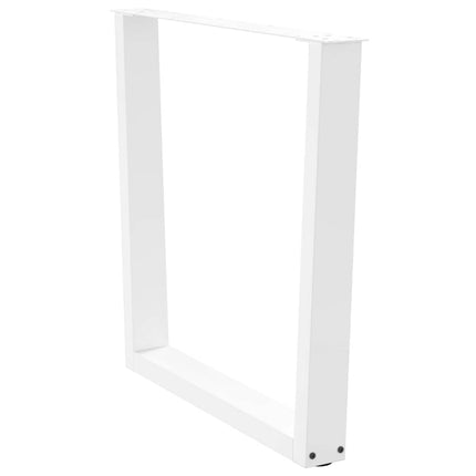 Matbordsben V-formade 3 st vita 80x(72-73,3) cm stål