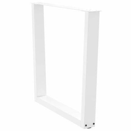 Matbordsben V-formade 3 st vita 90x(72-73,3) cm stål