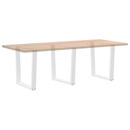 Matbordsben V-formade 3 st vita 90x(72-73,3) cm stål