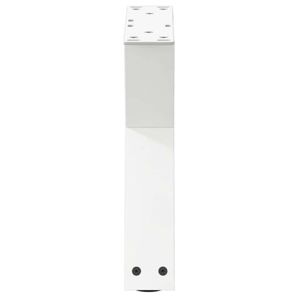 Soffbordsben 2 st vita 30x(30-31,3) cm stål