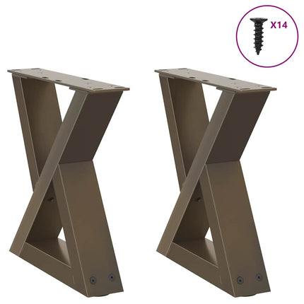 Soffbordsben 2 st naturstål 30x(30-31,3) cm stål