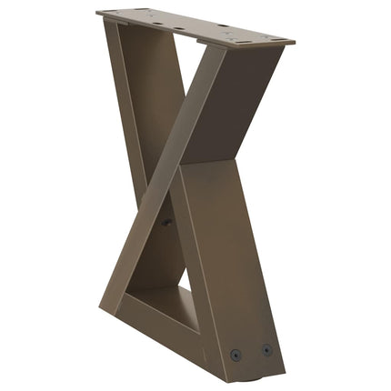Soffbordsben 2 st naturstål 30x(30-31,3) cm stål