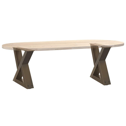 Soffbordsben 2 st naturstål 30x(30-31,3) cm stål