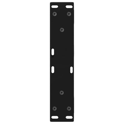 Soffbordsben 2 st svarta 40x(30-31,3) cm stål
