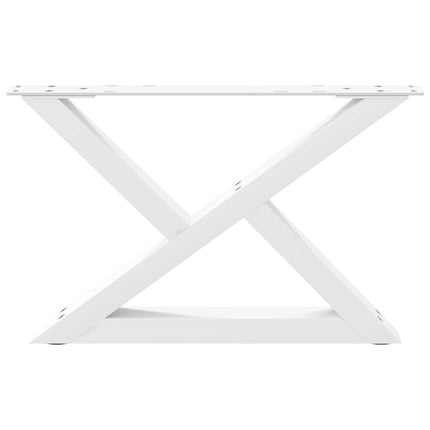 Soffbordsben 2 st vita 50x(30-31,3) cm stål
