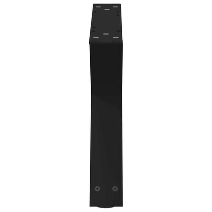 Soffbordsben 2 st svarta 60x(30-31,3) cm stål
