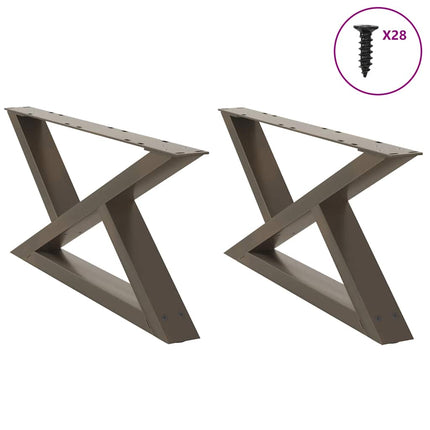 Soffbordsben 2 st naturstål 70x(30-31,3) cm stål