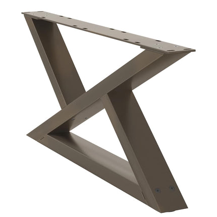 Soffbordsben 2 st naturstål 70x(30-31,3) cm stål