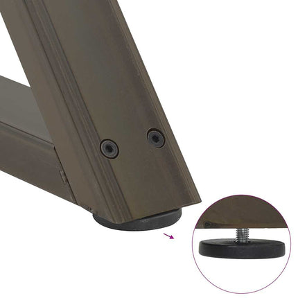 Soffbordsben 2 st naturstål 70x(30-31,3) cm stål